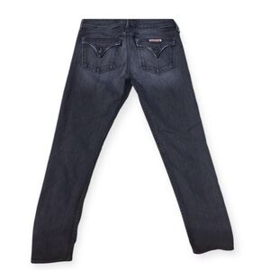 Hudson Women’s Dark Wash Jeans – Grayish Black, Low Rise Straight, Size 29